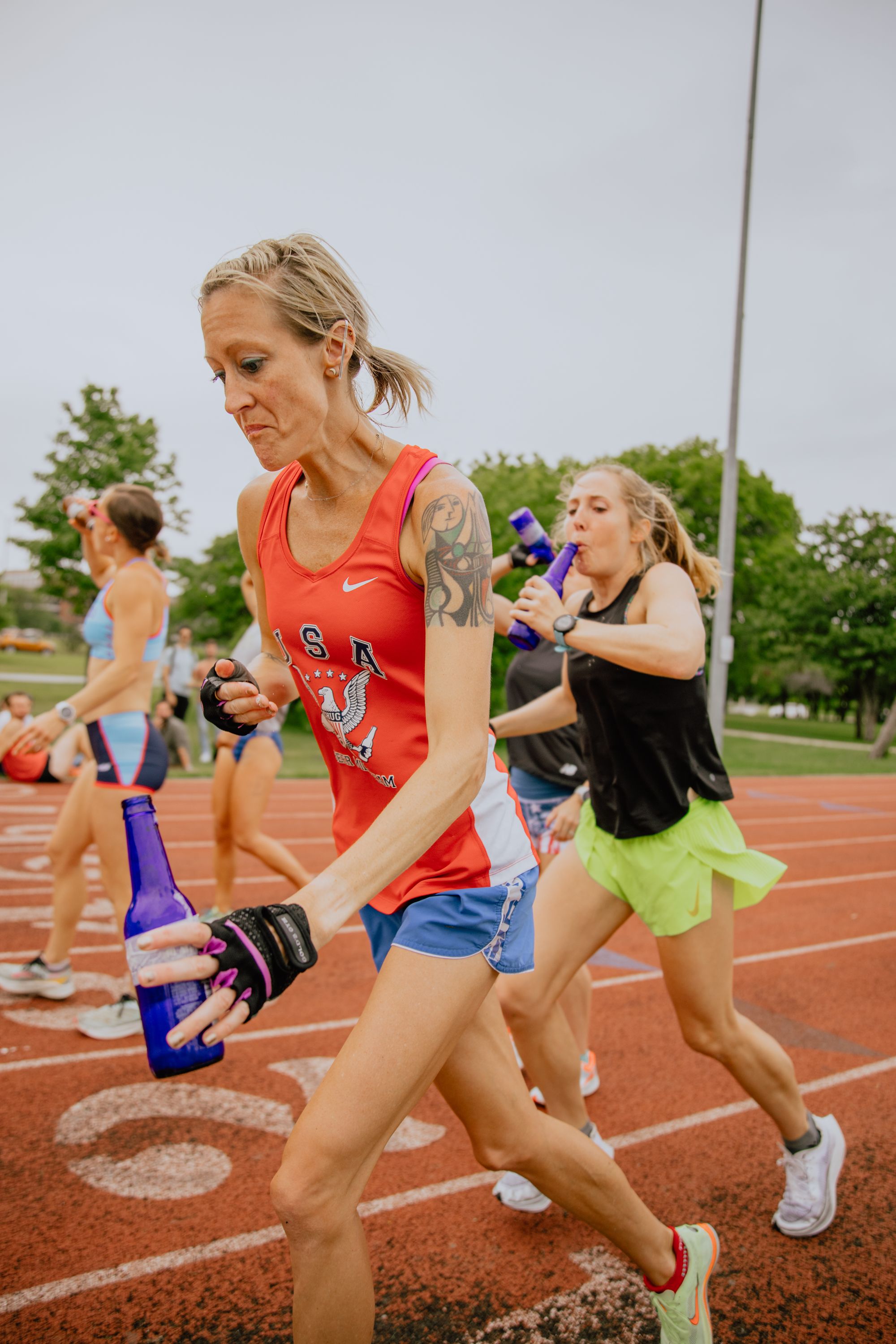 Allison Grace Morgan and Chris Robertson Win Inaugural US Beer Mile Championship in Chicago