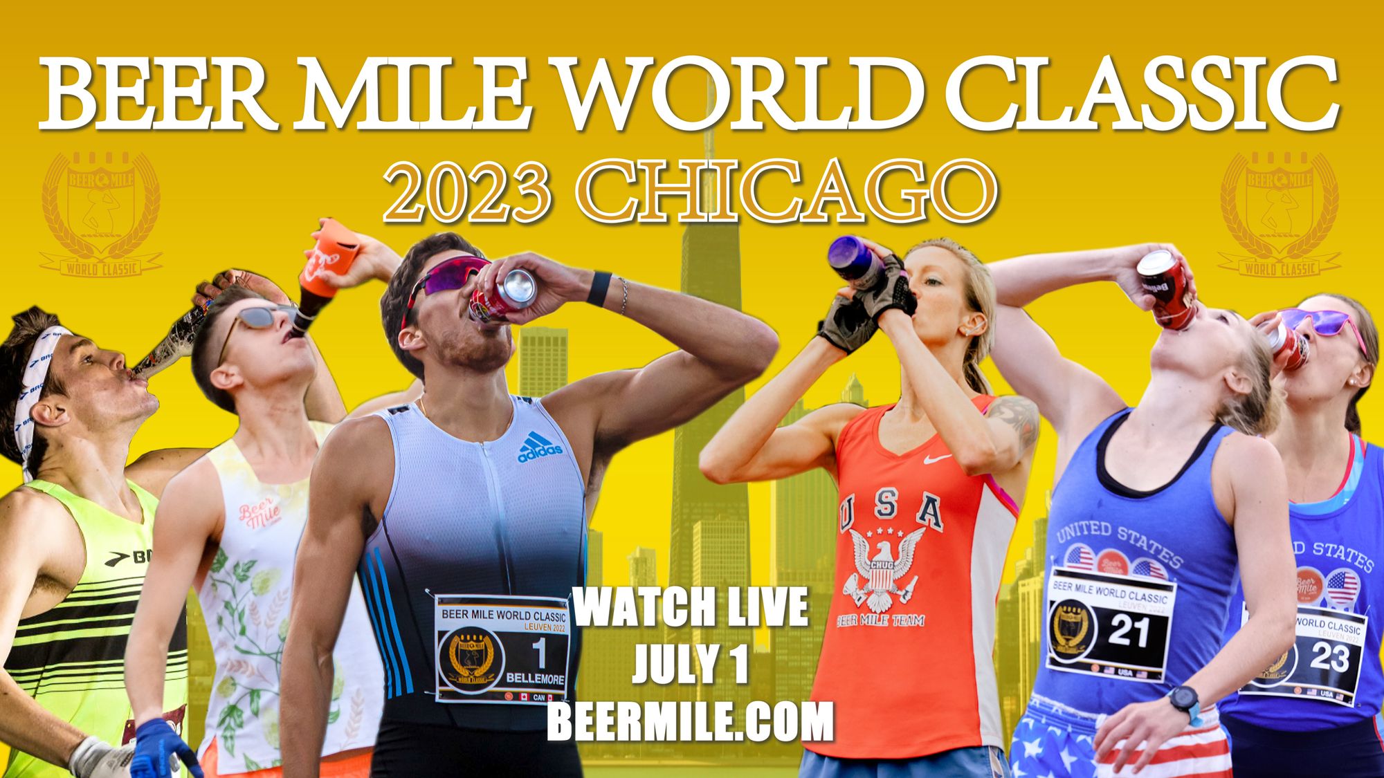 Watch the 2023 Beer Mile World Classic Live on July 1
