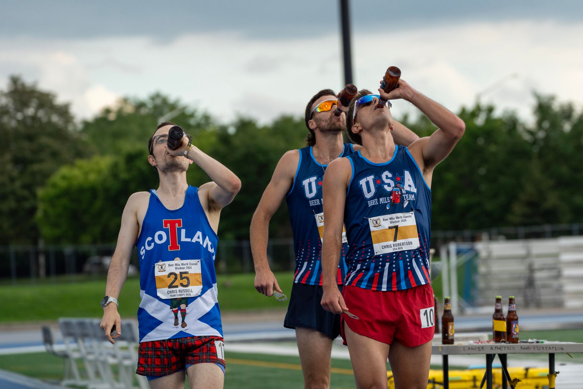 From Left to Right: Chris Russell (Scotland), Andrew Benkovsky (USA), Chris Robertson (USA)