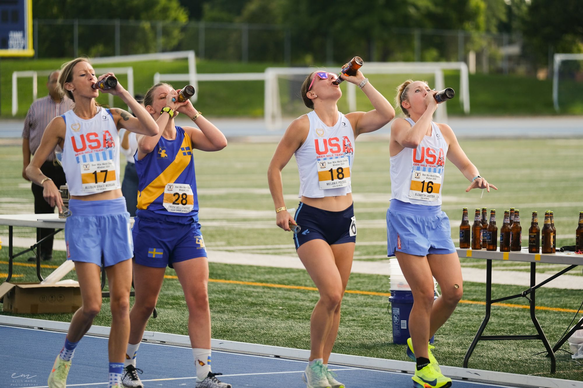 From left to right: Allison Grace Morgan (USA), Frida Hellstadius (Sweden), Melanie Pozdol (USA), Elizabeth Laseter (USA)