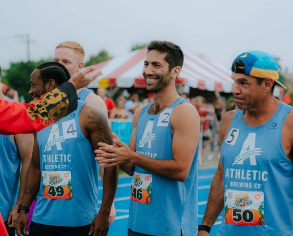 Celebrity NA Beer Mile presented by Athletic Brewing at the 2023 Beer Mile World Classic